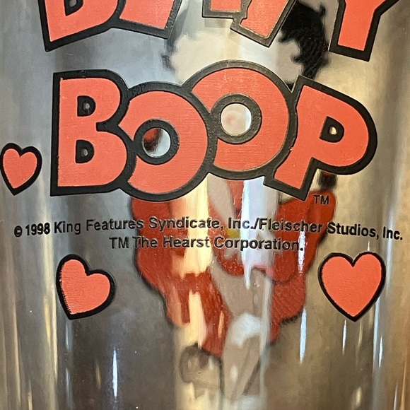 BETTY BOOP MARILYN VIBES 1998 drinking glass 6” - Picture 4 of 5